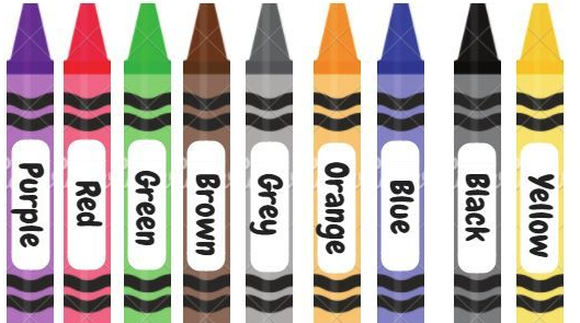 graphic art of crayons